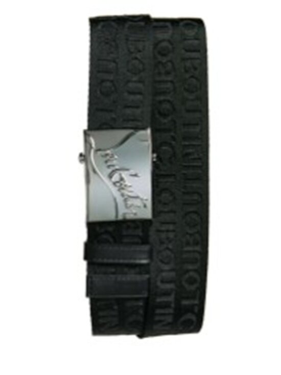NEW Christian Louboutin Black Silver Adjustable Ruisbuddy Belt 100 and 85 main image 7